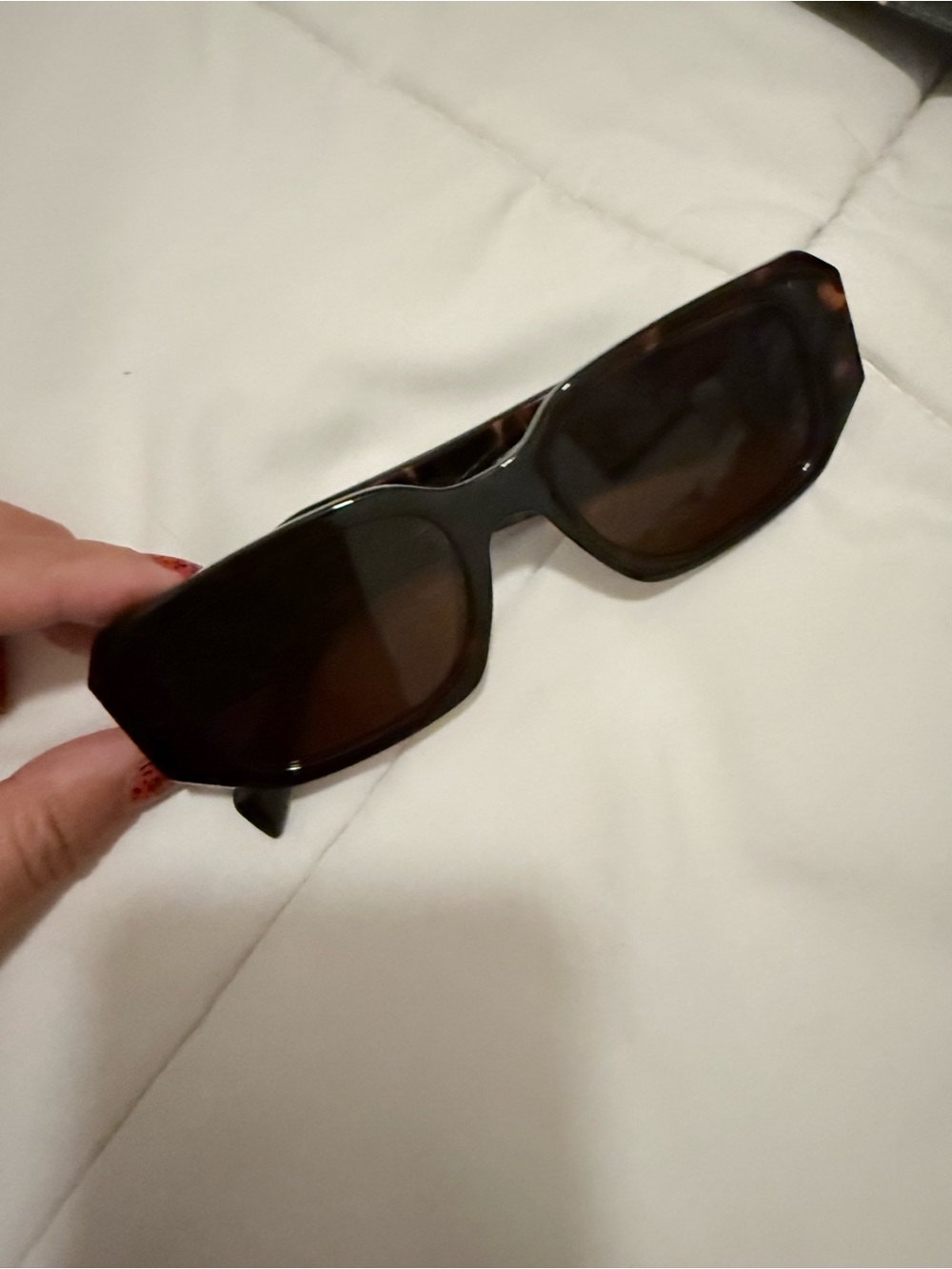 Classic Rectangular Sunglasses - Tortoise shell